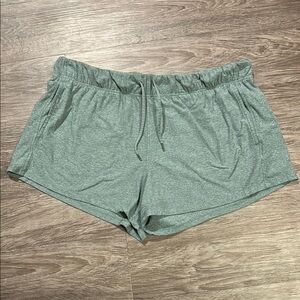 Women's Gray-Green Casual Shorts